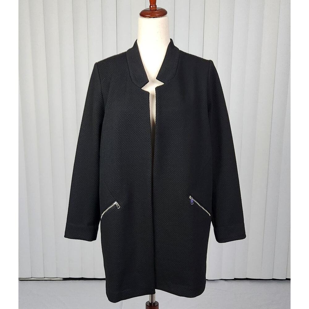 Apt. 9 Open-Front Oversized Long Jacket Notch Col… - image 1